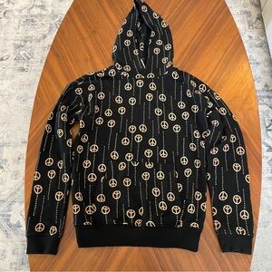Nordstrom Hoodie with Peace Sign Pattern